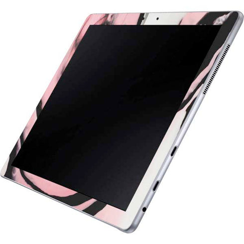 Pink Marble Ink Galaxy Book 12in Skin
