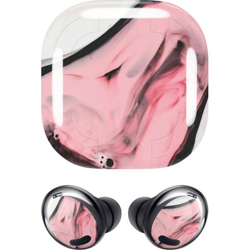 Pink Marble Ink Galaxy Buds Pro Skin