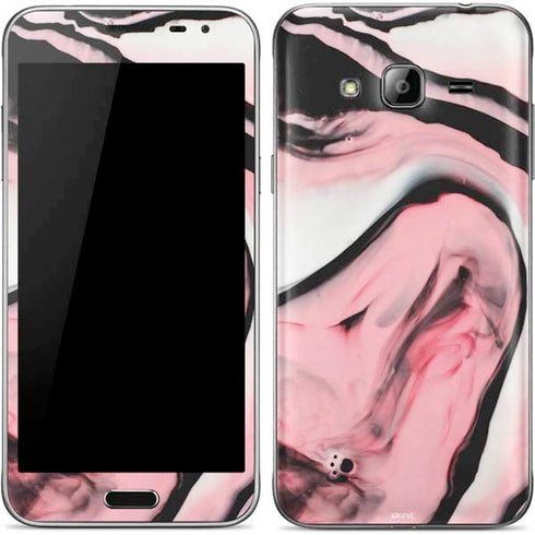 Pink Marble Ink Galaxy J3 Skin