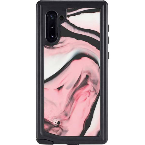Pink Marble Ink Galaxy Note 10 Waterproof Case