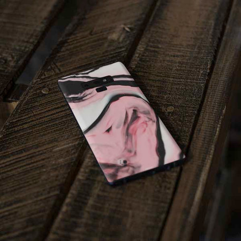 Pink Marble Ink Galaxy Note 9 Skin