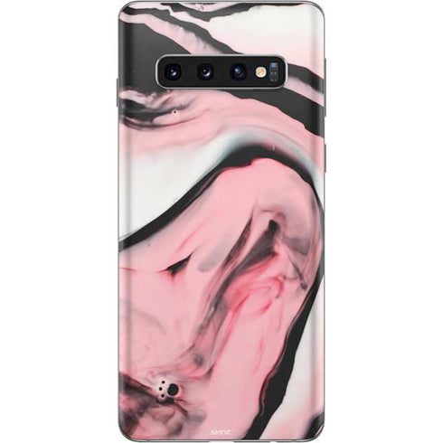 Pink Marble Ink Galaxy S10 Skin