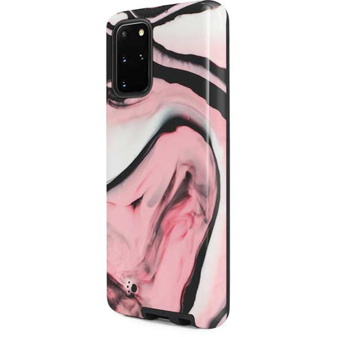 Pink Marble Ink Galaxy S20 Plus Pro Case