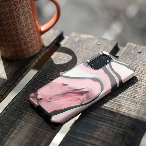 Pink Marble Ink Galaxy S20 Plus Pro Case