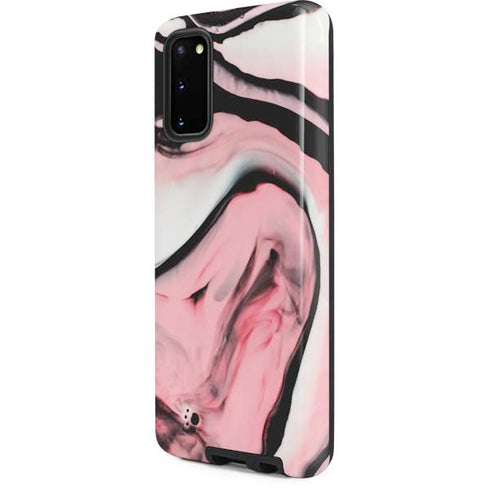 Pink Marble Ink Galaxy S20 Pro Case