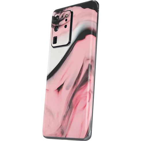Pink Marble Ink Galaxy S20 Ultra 5G Skin