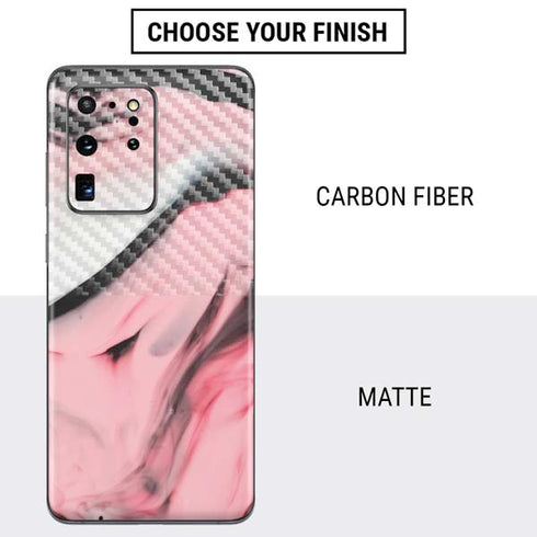 Pink Marble Ink Galaxy S20 Ultra 5G Skin