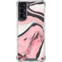 Pink Marble Ink Galaxy S21 5G Clear Case