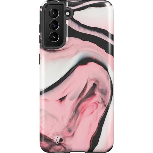 Pink Marble Ink Galaxy S21 Plus 5G Pro Case
