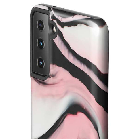 Pink Marble Ink Galaxy S21 Plus 5G Pro Case