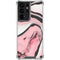 Pink Marble Ink Galaxy S21 Ultra 5G Clear Case