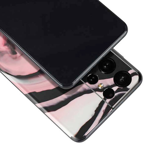 Pink Marble Ink Galaxy S21 Ultra 5G Skin