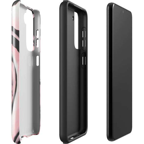 Pink Marble Ink Galaxy S22 Plus Pro Case