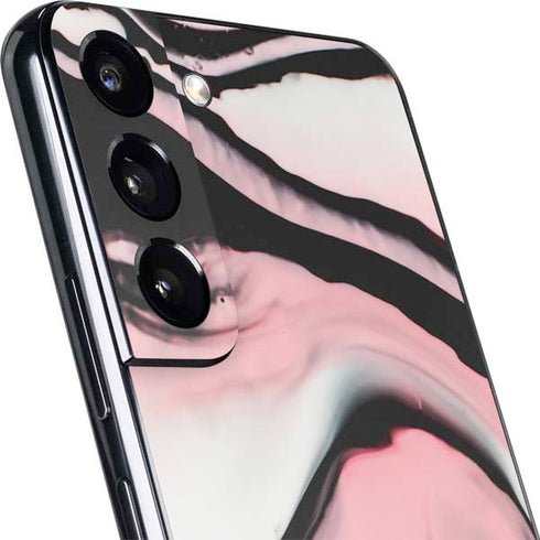 Pink Marble Ink Galaxy S22 Plus Skin