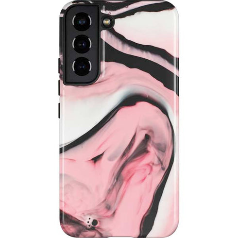 Pink Marble Ink Galaxy S22 Pro Case