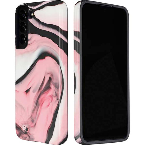 Pink Marble Ink Galaxy S22 Pro Case