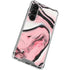 Pink Marble Ink Galaxy S23 Clear Case