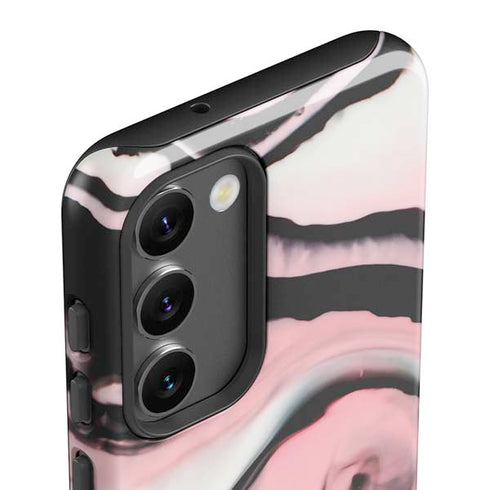 Pink Marble Ink Galaxy S23 Pro Case