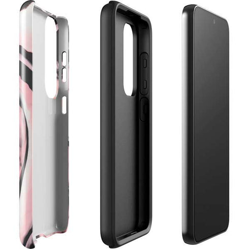 Pink Marble Ink Galaxy S23 Pro Case
