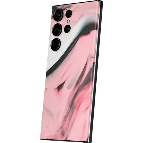 Pink Marble Ink Galaxy S23 Ultra Skin
