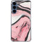Pink Marble Ink Galaxy S24 Clear Case