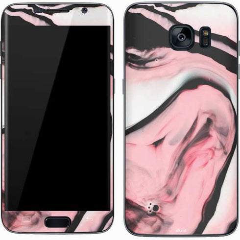Pink Marble Ink Galaxy S7 Skin