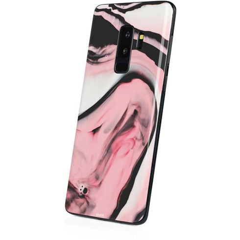 Pink Marble Ink Galaxy S9 Plus Skin
