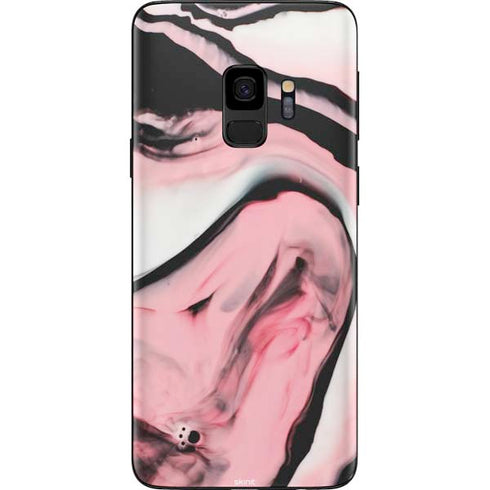 Pink Marble Ink Galaxy S9 Skin