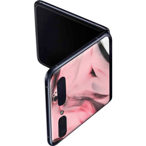Pink Marble Ink Galaxy Z Flip Skin