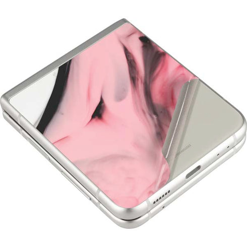 Pink Marble Ink Galaxy Z Flip3 5G Skin