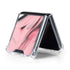 Pink Marble Ink Galaxy Z Flip5 5G Clear Case