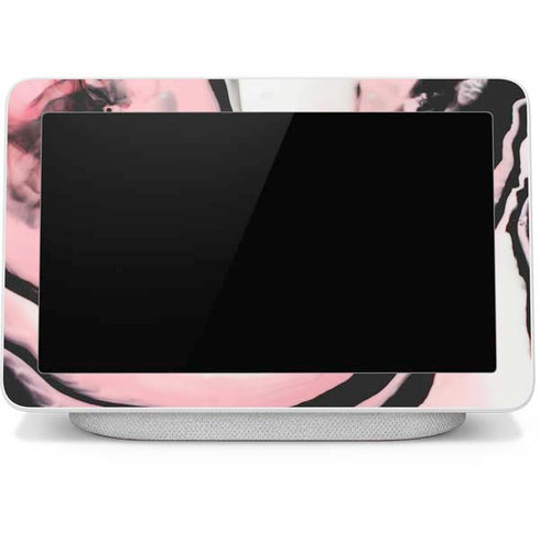 Pink Marble Ink Google Home Hub Skin