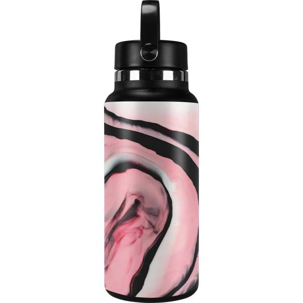 Pink Marble Ink Hydro Flask 32oz Wide Mouth Skin