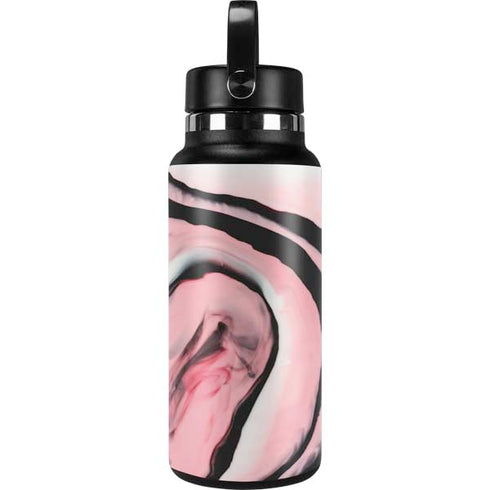 Pink Marble Ink Hydro Flask 32oz Wide Mouth Skin
