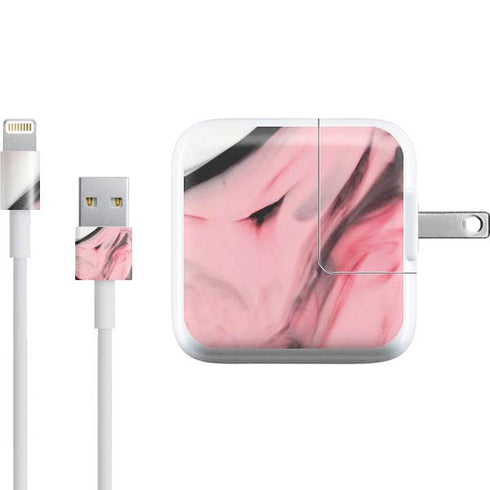 Pink Marble Ink iPad Charger (10W USB) Skin