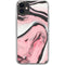 Pink Marble Ink iPhone 11 Clear Case