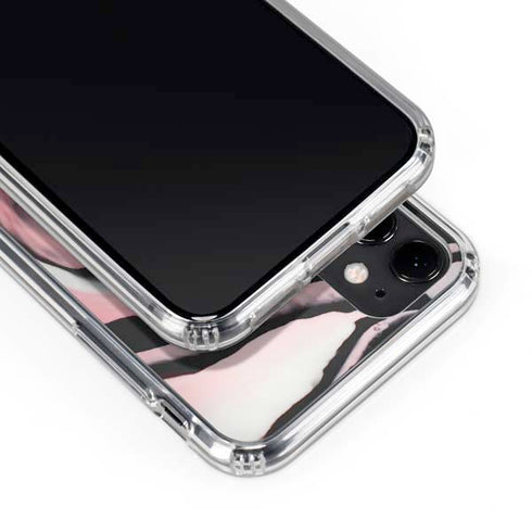 Pink Marble Ink iPhone 11 Clear Case