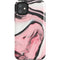 Pink Marble Ink iPhone 11 Impact Case