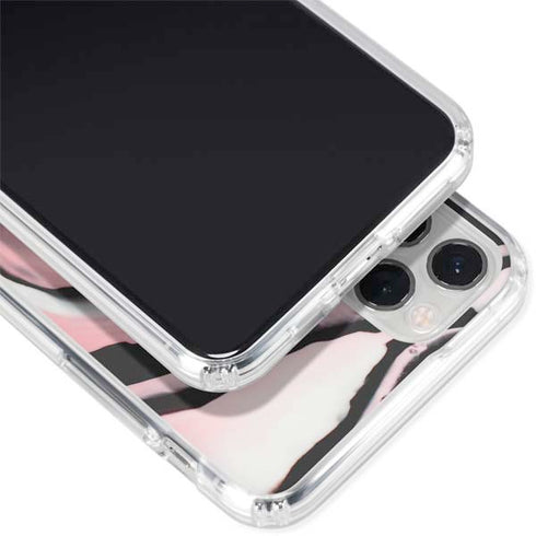 Pink Marble Ink iPhone 11 Pro Clear Case