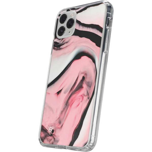 Pink Marble Ink iPhone 11 Pro Clear Case