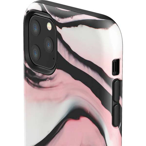 Pink Marble Ink iPhone 11 Pro Max Impact Case