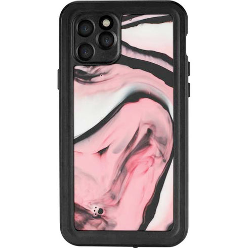 Pink Marble Ink iPhone 11 Pro Waterproof Case