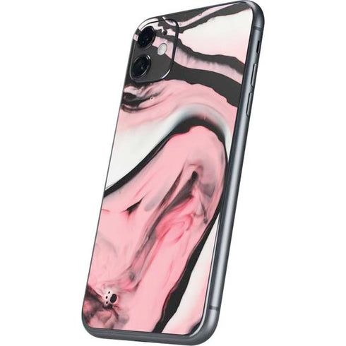 Pink Marble Ink iPhone 11 Skin