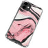 Pink Marble Ink iPhone 12 Clear Case