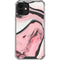 Pink Marble Ink iPhone 12 Mini Clear Case