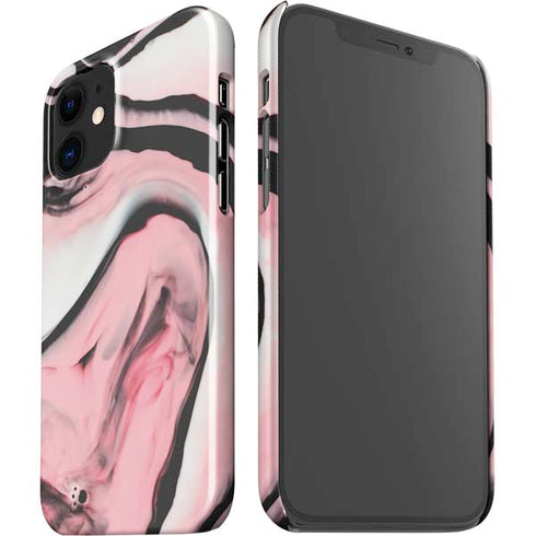 Pink Marble Ink iPhone 12 Mini Lite Case