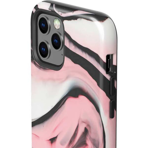 Pink Marble Ink iPhone 12 Pro Impact Case