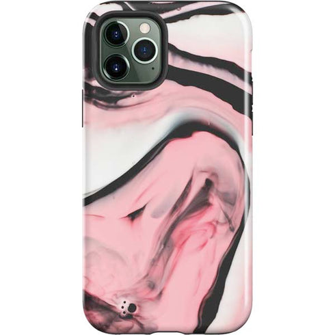 Pink Marble Ink iPhone 12 Pro Max Impact Case