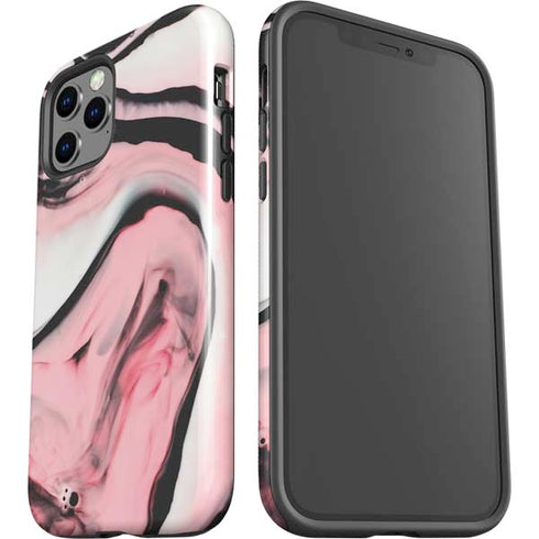 Pink Marble Ink iPhone 12 Pro Max Impact Case