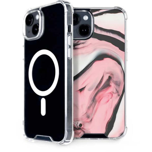 Pink Marble Ink iPhone 13 MagSafe Case